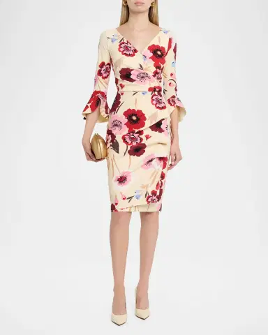 Chiara Boni La Petite Robe Triana Bodycon Floral-Print Dress | Thumbnail 2