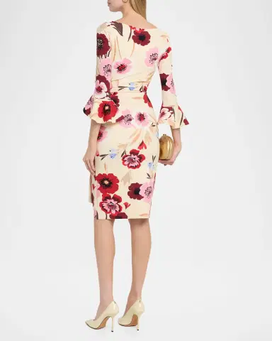 Chiara Boni La Petite Robe Triana Bodycon Floral-Print Dress | Thumbnail 3