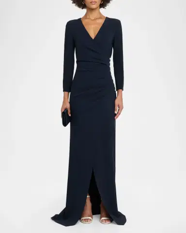 Chiara Boni La Petite Robe Wiesa Faux Pearl-Embellished Column Gown | Thumbnail 2 Chiara Boni La Petite Robe Wiesa Faux Pearl-Embellished Column Gown | Thumbnail 2