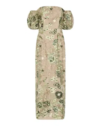 Milly Nene Embroidered Off-Shoulder Maxi Dress | Thumbnail 1 Milly Nene Embroidered Off-Shoulder Maxi Dress | Thumbnail 1