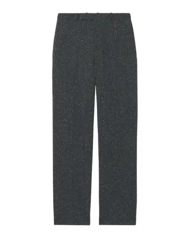 Alexander McQueen Men's Flecked Pinstripe Tailored Trousers | Thumbnail 1
