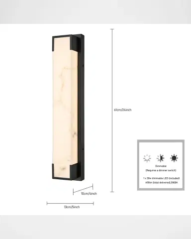 Arabela Lighting Standish 24" Outdoor LED Wall Sconce | Thumbnail 6 Arabela Lighting Standish 24" Outdoor LED Wall Sconce | Thumbnail 6