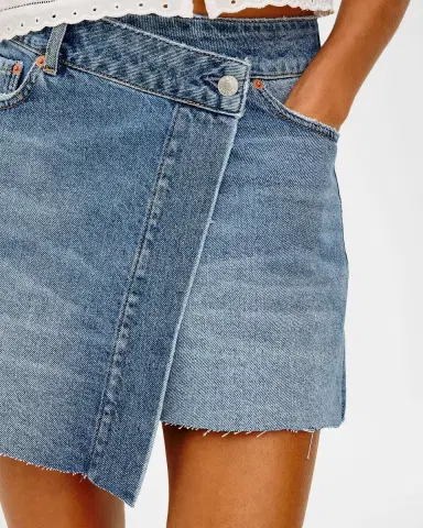 RAILS Huntington Denim Wrap Skirt | Thumbnail 4 RAILS Huntington Denim Wrap Skirt | Thumbnail 4