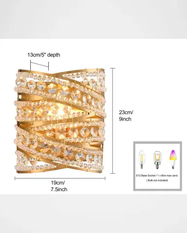 Arabela Lighting Anastasia 8.5" Wall Sconce | Thumbnail 4 Arabela Lighting Anastasia 8.5" Wall Sconce | Thumbnail 4