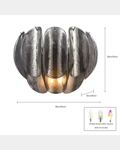 Arabela Lighting Chateau 11" 2-Light Wall Sconce | Thumbnail 6 Arabela Lighting Chateau 11" 2-Light Wall Sconce | Thumbnail 6