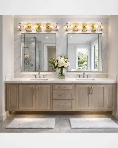 Arabela Lighting Strata 29" 4-Light Vanity Light | Thumbnail 6 Arabela Lighting Strata 29" 4-Light Vanity Light | Thumbnail 6