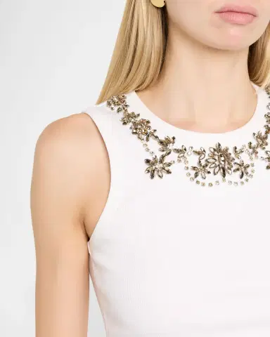 Cinq à Sept Crystal Lattice Tank Top | Thumbnail 5