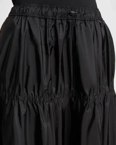 Moncler Tiered Nylon Midi Skirt | Thumbnail 5 Moncler Tiered Nylon Midi Skirt | Thumbnail 5