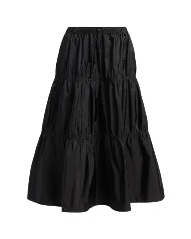 Moncler Tiered Nylon Midi Skirt | Thumbnail 1 Moncler Tiered Nylon Midi Skirt | Thumbnail 1