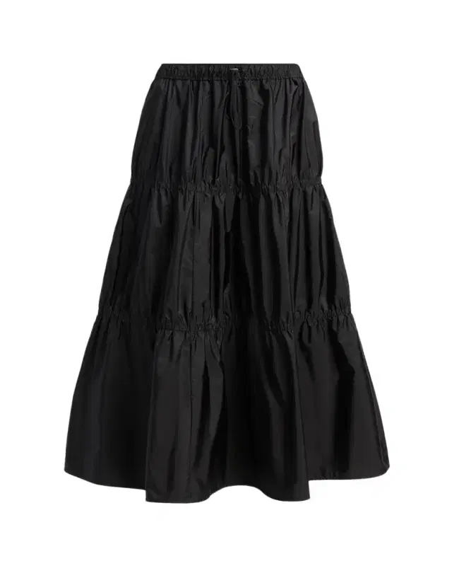 Moncler Tiered Nylon Midi Skirt