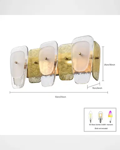 Arabela Lighting Strata 21" 2-Light Vanity Light | Thumbnail 8