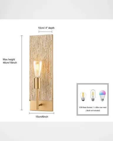 Arabela Lighting Manila 18" Wall Sconce | Thumbnail 4 Arabela Lighting Manila 18" Wall Sconce | Thumbnail 4