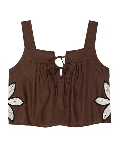 RAILS Calais Embroidered Linen Top | Thumbnail 1 RAILS Calais Embroidered Linen Top | Thumbnail 1