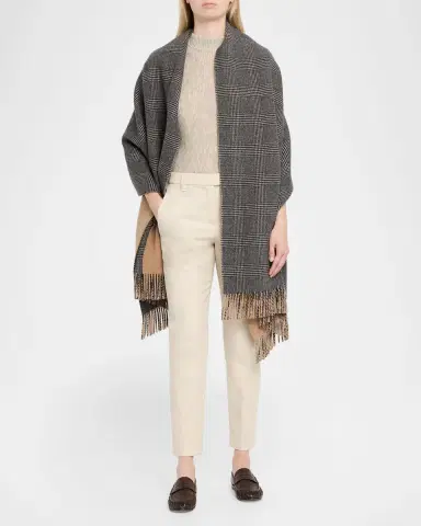 Brunello Cucinelli Monili-Trim Slim-Leg Ankle Pants | Thumbnail 2 Brunello Cucinelli Monili-Trim Slim-Leg Ankle Pants | Thumbnail 2