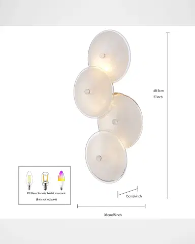 Arabela Lighting Tallulah 27" 3-Light Wall Sconce | Thumbnail 5 Arabela Lighting Tallulah 27" 3-Light Wall Sconce | Thumbnail 5