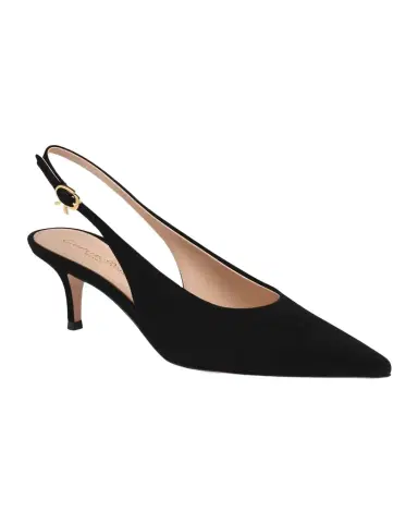 Gianvito Rossi 55mm Robbie Suede Slingback Pumps | Thumbnail 1