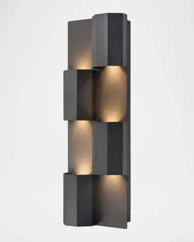 Arabela Lighting Skyline 18" 6-Light Outdoor LED Wall Sconce | Thumbnail 2 Arabela Lighting Skyline 18" 6-Light Outdoor LED Wall Sconce | Thumbnail 2
