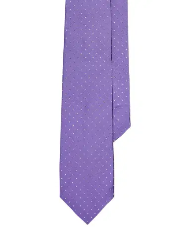 Ralph Lauren Purple Label Men's Pin Dot Peau de Soie Tie | Thumbnail 1 Ralph Lauren Purple Label Men's Pin Dot Peau de Soie Tie | Thumbnail 1