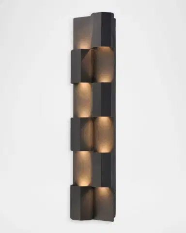 Arabela Lighting Skyline 27" 10-Light Outdoor LED Wall Sconce | Thumbnail 2 Arabela Lighting Skyline 27" 10-Light Outdoor LED Wall Sconce | Thumbnail 2