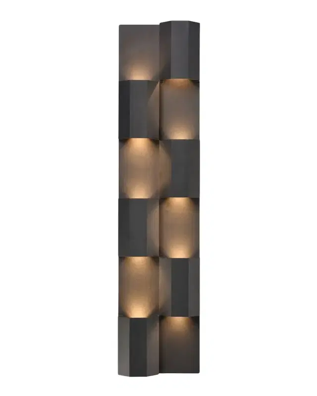 Arabela Lighting Skyline 27" 10-Light Outdoor LED Wall Sconce