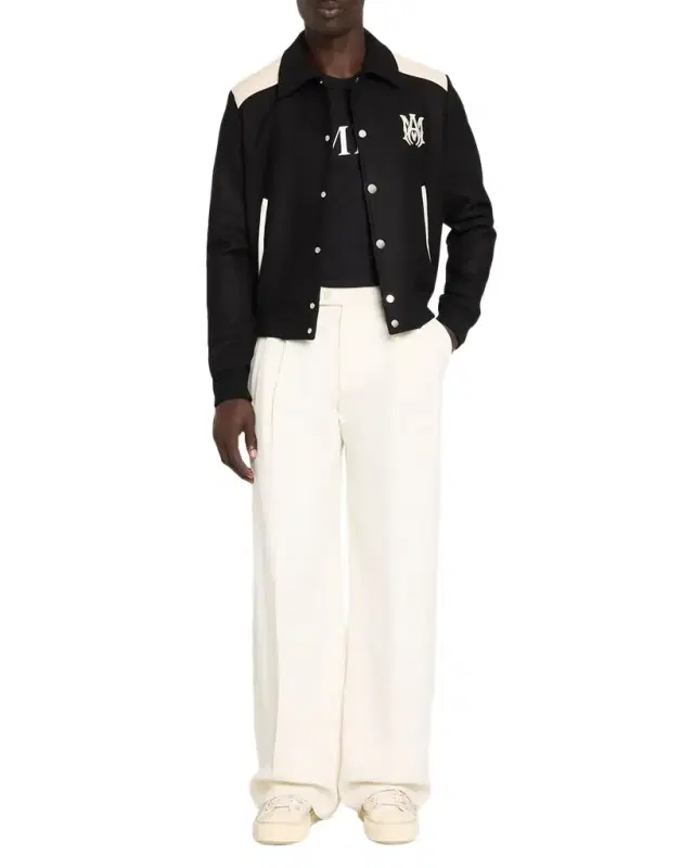Men 's Wool MA Band Jacket