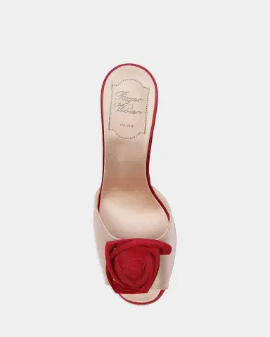 Roger Vivier Epine Rose Vivier 85mm Satin Mule Sandals | Thumbnail 3 Roger Vivier Epine Rose Vivier 85mm Satin Mule Sandals | Thumbnail 3