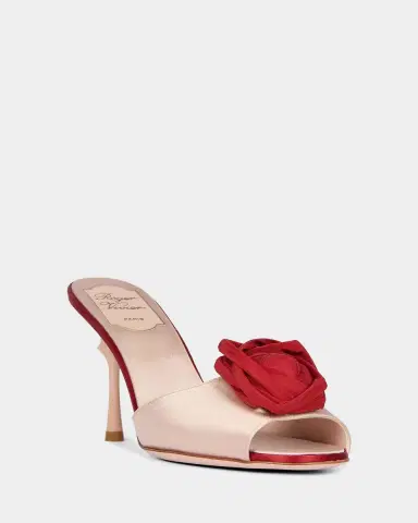 Roger Vivier Epine Rose Vivier 85mm Satin Mule Sandals | Thumbnail 5 Roger Vivier Epine Rose Vivier 85mm Satin Mule Sandals | Thumbnail 5