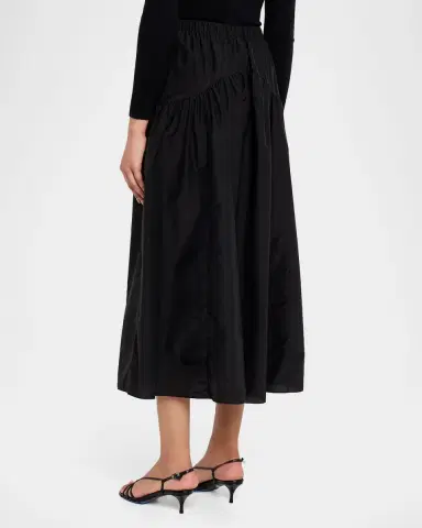 Theory Poplin Circle Skirt | Thumbnail 3 Theory Poplin Circle Skirt | Thumbnail 3
