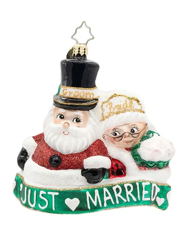 Christopher Radko Merry Matrimony Christmas Ornament