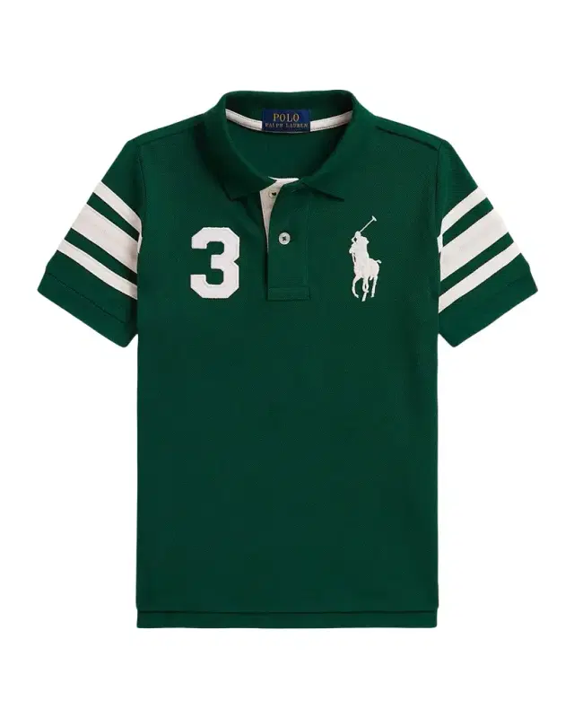 Ralph Lauren Boy 's Big Pony Cotton Mesh Polo Shirt, Size 2-