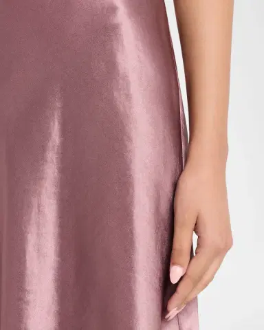 Vince Short Pull-On Satin Slip Skirt | Thumbnail 5