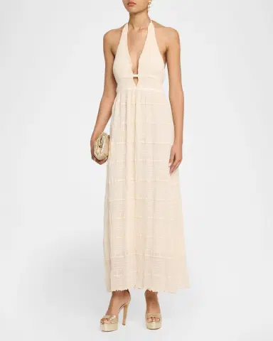 Ramy Brook Hazel Embellished Smocked Maxi Dress | Thumbnail 4 Ramy Brook Hazel Embellished Smocked Maxi Dress | Thumbnail 4