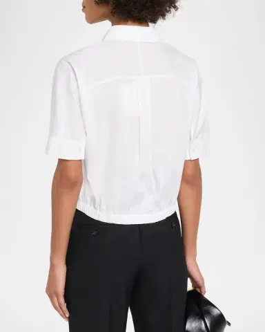 Theory Short-Sleeve Button-Front Shirt | Thumbnail 3 Theory Short-Sleeve Button-Front Shirt | Thumbnail 3
