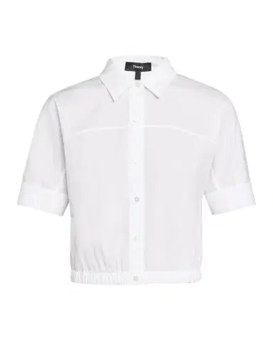 Theory Short-Sleeve Button-Front Shirt | Thumbnail 1 Theory Short-Sleeve Button-Front Shirt | Thumbnail 1