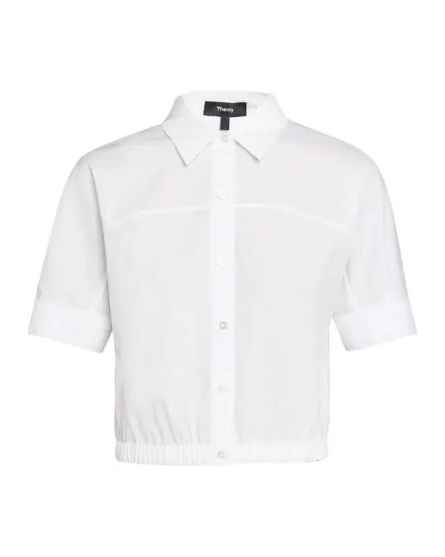 Short-Sleeve Button-Front Shirt