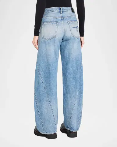 R13 Janine Low-Rise Spliced Denim Jeans | Thumbnail 3 R13 Janine Low-Rise Spliced Denim Jeans | Thumbnail 3