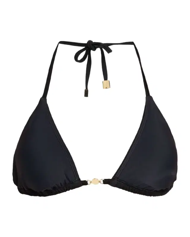L'Agence Kristin Solid Triangle Bikini Top
