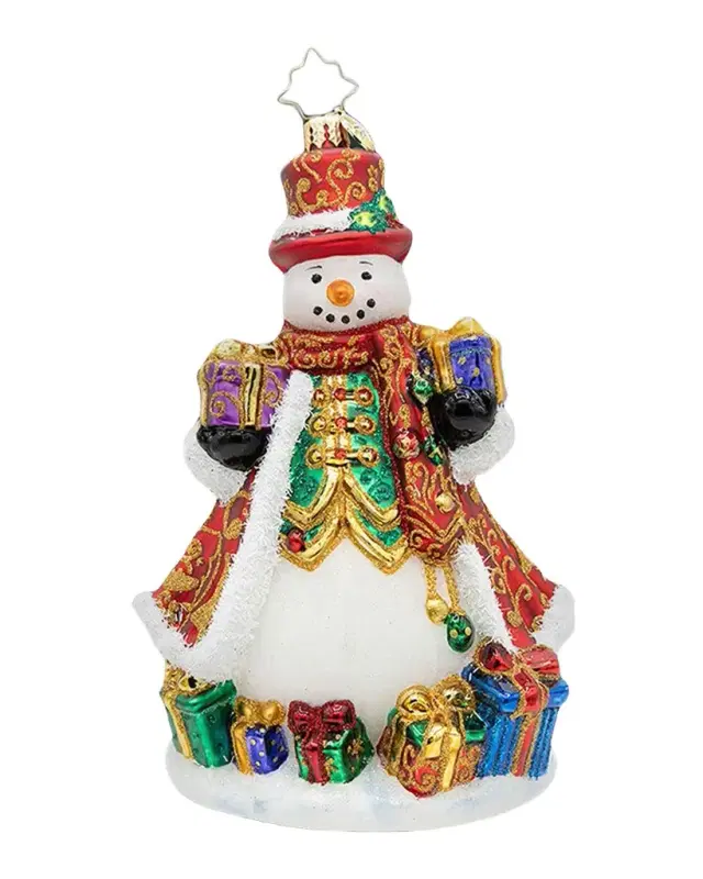 Christopher Radko A Snowman For All Seasons Christmas Ornament