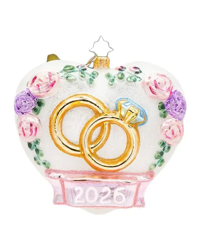Christopher Radko 2026 Everlasting Love Christmas Ornament