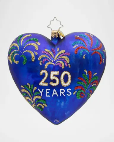 Christopher Radko 250 Years Heart of Independence Christmas Ornament | Thumbnail 2