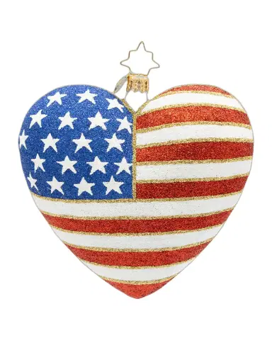 Christopher Radko 250 Years Heart of Independence Christmas Ornament | Thumbnail 3