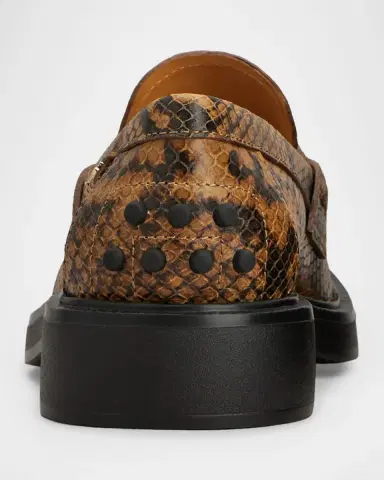Tod's Snake-Printed Leather Loafers | Thumbnail 2 Tod's Snake-Printed Leather Loafers | Thumbnail 2