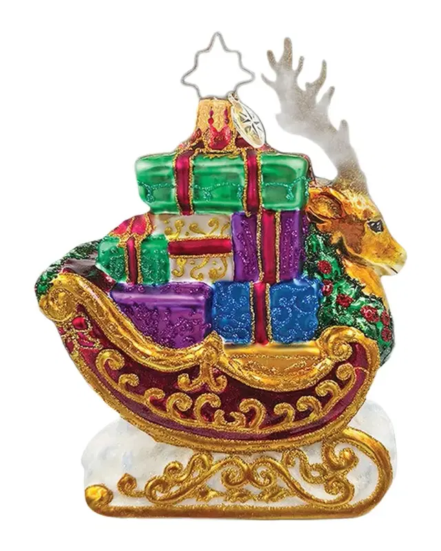 Christopher Radko The Noble Sleighride Christmas Ornament