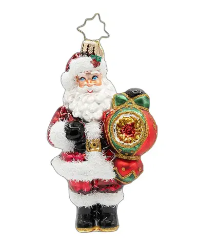 Christopher Radko The Merry Bauble Santa Christmas Ornament | Thumbnail 3
