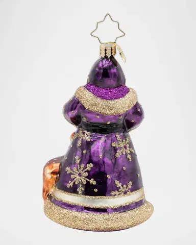 Christopher Radko Woodland Wonder Santa Christmas Ornament | Thumbnail 2