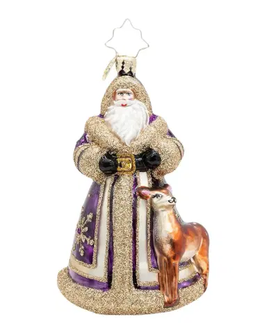 Christopher Radko Woodland Wonder Santa Christmas Ornament | Thumbnail 1