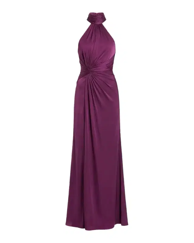 Leena 1 Ruched Column Gown