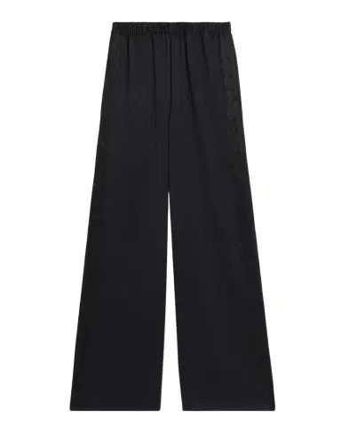 Vince Mid-Rise Lace-Trim Pants | Thumbnail 1 Vince Mid-Rise Lace-Trim Pants | Thumbnail 1