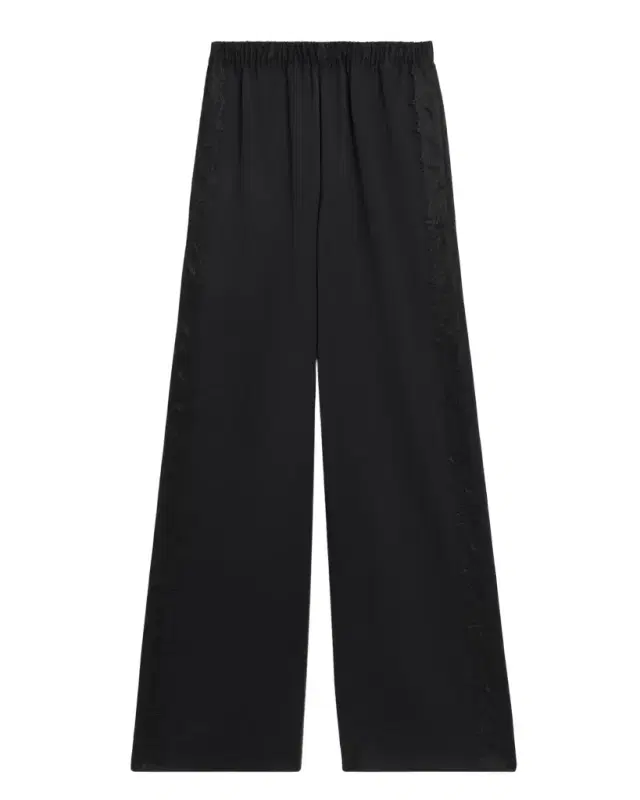 Vince Mid-Rise Lace-Trim Pants