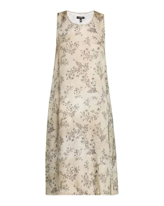 R13 Floral Sleeveless Midi Dress